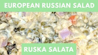 European Russian Salad  Ruska Salata [upl. by Zaslow834]