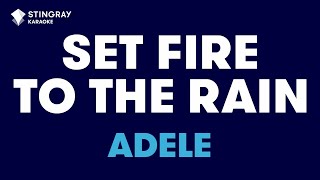 Adele  Set Fire To The Rain Karaoke with Lyrics [upl. by Revlys]