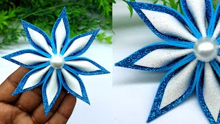 Low Budget Christmas Decor  Beautiful Christmas Star Making at Home  Decorate With MeDollar Tree [upl. by Atsirhc]