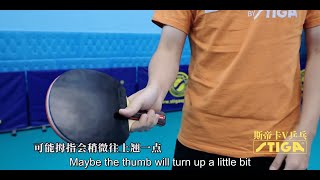 How to hold the racket in table tennis  Like a pro [upl. by Karney]