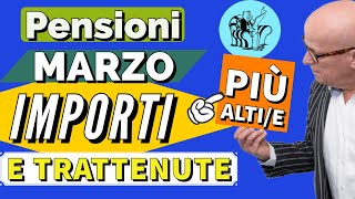 PENSIONI 👉 MARZO NUOVI IMPORTI NETTI 2024 amp TRATTENUTE PiU ALTE❗️ [upl. by Roley]