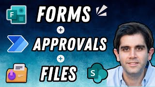 Save Microsoft Forms Data and File Uploads to SharePoint After Approvals via Power Automate [upl. by Griz508]