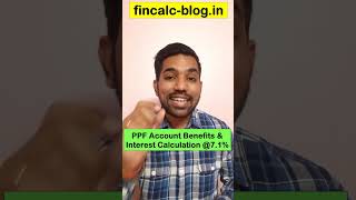 PPF Account Benefits amp Interest Calculation 71 [upl. by Weaks]