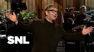 Monologue Elton John Is a New Dad  SNL [upl. by Nyleak]