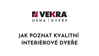 VEKRA Interiérové dveře [upl. by Dnomar]