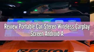 Review Portable Car Stereo Wireless Carplay Screen Android Auto Screen Rimoody 7 Inch Touch Screen [upl. by Llerryt]