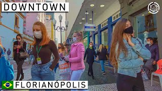 🇧🇷 Downtown Florianópolis  Santa Catarina Brazil 【4K】 [upl. by Dalt]