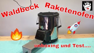 Waldbeck Raketenofen unboxing und TestRocket Stove [upl. by Seni]