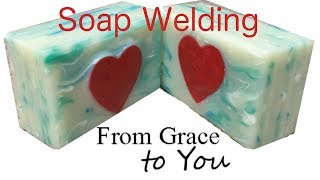 Making a Message Soap with Soap Welding of Cold Process Soap Chapter 10 Creating Soap Art [upl. by Corissa]