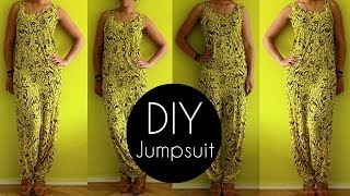 Easy DIY Jumpsuit Tutorial in 30min  DIY Clothes [upl. by Benildis603]