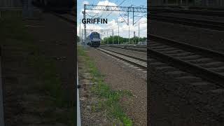 Przelot pociągu PKP intercity przez stacje Kiekrz na czele z eu160 music pociagi lokomotywy pkp [upl. by Ayekel]