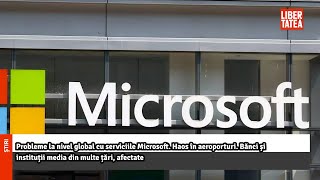 Probleme la nivel global cu serviciile Microsoft Haos în aeroporturi zboruri afectateLibertatea [upl. by Elleval]