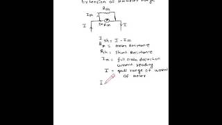 Extension of ammeter range using shunt Measurement ampInstrumentation [upl. by Ssalguod]