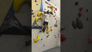 Hard Climb bouldering climbing climbinggym rockclimbing climber climb pullups strong comp [upl. by Loydie258]