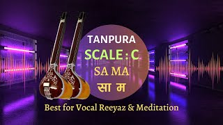 Tanpura C Scale SA  MA सा  म Used in the Raga without Paप [upl. by Rodenhouse949]