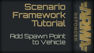 Enfusion Workbench  Create a mobile spawn point [upl. by Onil]