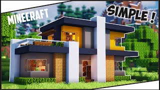 Cara Membuat Rumah Modern Simple di Minecraft   Minecraft Modern Pt31 [upl. by Wadsworth]