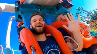 Riding CRAZY Roller Coasters at Knotts Berry Farm [upl. by Enna173]