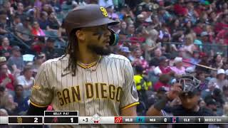 FERNANDO TATIS JR FIRST HOME RUN BACK Fernando Tatis Jr Highlights 4222023 [upl. by Loredo525]