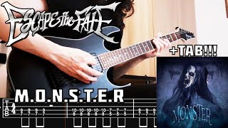 ESCAPE THE FATE  MONSTER Guitar Cover  TAB NEW SONG 2024 [upl. by Hsotnas]