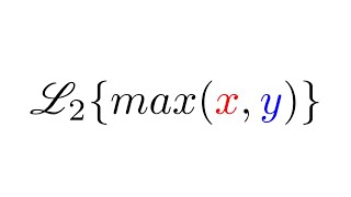 The double Laplace transform of the maximum function [upl. by Roley]