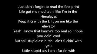 Big Sean Ft E 40 I Dont Fuck With You Official Lyrics [upl. by Notecnirp876]