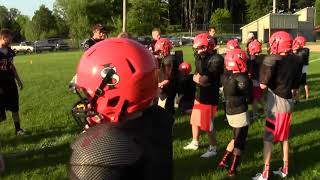 Youth Football Tackling Drills  Hawk Roll Tackling [upl. by Gotcher364]