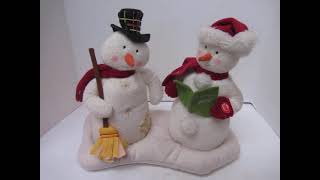 Hallmark Jingle Pals Plush Mr And Mrs Snowman Broom [upl. by Calysta782]