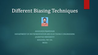 Different biasing techniques [upl. by Tyson]