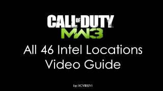 Modern Warfare 3  All 46 INTEL Locations Video Guide [upl. by Benedicta]