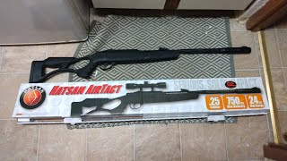 HATSAN AIRTACT QE 25 CAL AIR RIFLE REVIEW MY FIRST EVER 25 CAL AIR RIFLE [upl. by Esinahs650]