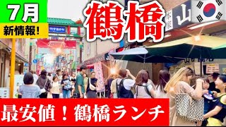 【大阪鶴橋】7月新オープン‼️鶴橋最安値の鶴橋おすすめランチ‼️大阪コリアタウン食べ歩き鶴橋カフェスイーツキムチ【大阪生野コリアンタウン】 [upl. by Hamian]