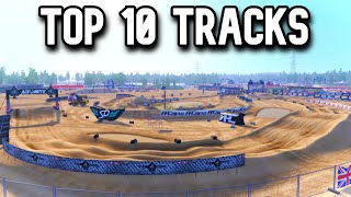 TOP 10 TRACKS OF 2023 IN MX BIKES [upl. by Idnerb]