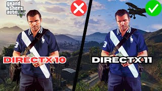 GTA 5 DirectX 10 vs DirectX 11  FPS Boost 💯 [upl. by Evol]