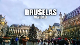 Bruselas en NAVIDAD 🎄 Recorrido Navideño [upl. by Herzen720]