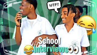 SCHOOL INTERVIEWS  SECONDARY SCHOOL EDTION😂👀 [upl. by Sura67]