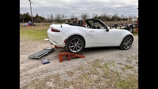 GOODWINRACING RoadsterSport Race Exhaust Install for Mazda Miata ND [upl. by Prosperus]