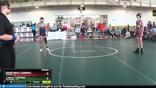 97 Lbs Round 2 8 Team  Demetrios Carrera Illinois Vs Carlo Contino California 69c2 [upl. by Enyawd]