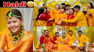 NANDA NANI KO HALDI CEREMONY 🥰VLOG [upl. by Erdua]