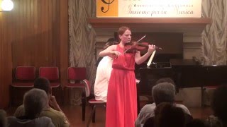 Ysaye  Poème élégiaque  Clara Danchin Violin and Walter Delahunt Piano [upl. by Ddarb]