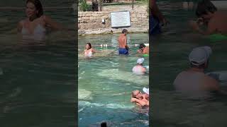 🌞Pamukkale Cleopatra Pool Dream Holiday Hot Day⛱️ pamukkale [upl. by Htebasil]