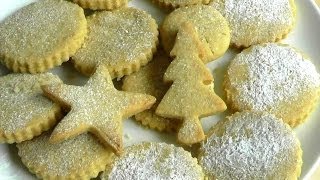 Christmas SHORTBREAD BISCUITS  How to make biscuit recipe [upl. by Ailad]