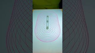 quotSymmetrical Oval with Repetitive Connectionsquot spirographshr art satisfying asmr shorts [upl. by Georglana36]