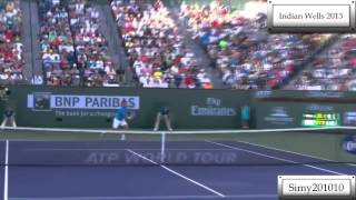 Roger Federer vs Stanislas Wawrinka Indian Wells 2013 HD [upl. by Hara722]