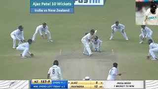 Ajaz Patel 10 Wickets Video  Ind v NZ Ajaz Patel Bowling Highlights  ajazpatel 10 Wickets vs Ind [upl. by Naujyt871]