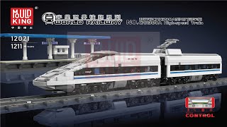 Mould King instructions  Mould King Train  12021  CRH380A High Speed Train [upl. by Schaffer]