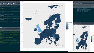 R tutorial Creating Maps and mapping data with ggplot2 [upl. by Lindie]