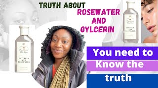 Rosewater review  what I can use rose water and glycerin to do Benefits of rosewater and glycerin [upl. by Blader]