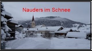 Nauders Reschenpass im Schnee ÖsterreichTirolWandern in Österreich [upl. by Aissatsan]