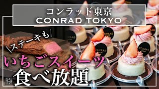 【食べ放題】コンラッド東京のいちごスイーツビュッフェがやっぱり最高 2023年1月  東京ビュッフェラボ [upl. by Amalburga473]